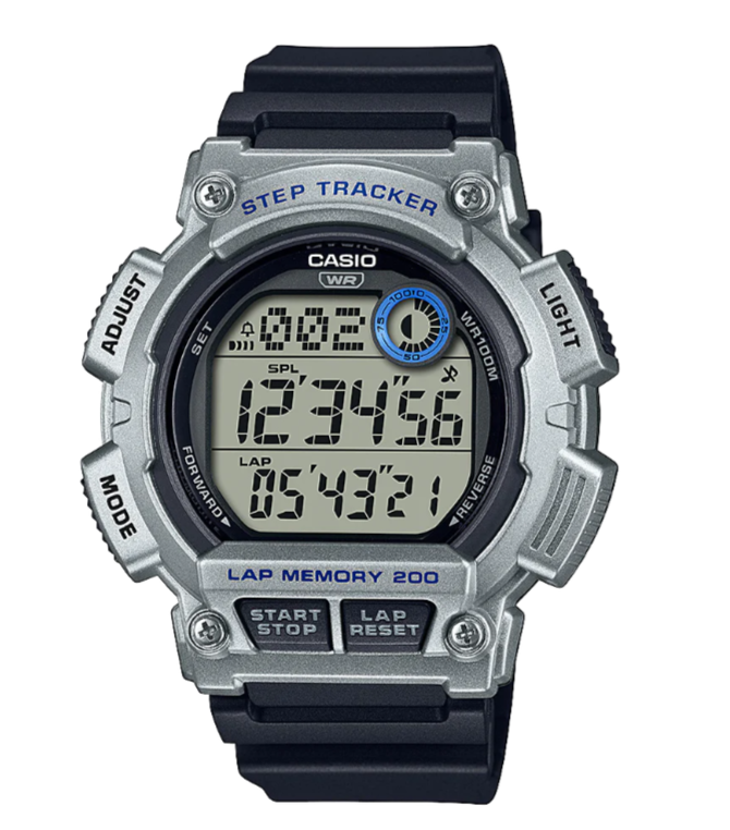 CASIO STEP TRACKER DUAL TIME STOPWATCH DIGITAL WATCH WS 2100H 1A Unlimited Airsoft Shop