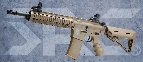 SRC SR4 ST-DELTA M AEG Rifle - Desert Tan