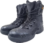 Tactical boots with Side Zip High Black