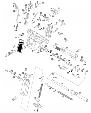 WE Browning Hi power MK3 Part #09