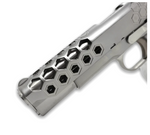 WE - M1911 Hex Cut Gen 2 Gas Blow Back Pistol-  Silver