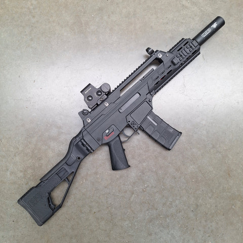 Good Condition ICS Advanced Assault Rifle with Sight and Suppressor