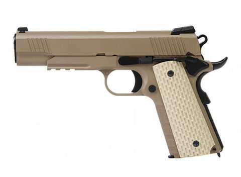 WE 1911 Kimber style GBB Pistol -TAN