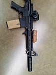 Used Condition ICS M4 RIS w/ Sight, Suppressor and Mock PEQ