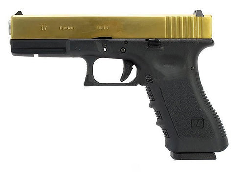 WE  Glock 17 GEN 3 GBB Airsoft Pistol - Gold Slide